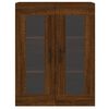 vidaXL Armoires murales 2 pcs chêne marron bois d'ingénierie