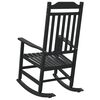 vidaXL Chaise à bascule Noir 65 x 84 x 114 cm Polyéthylène