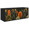 vidaXL Meuble TV mural ZAANDAM 102 x 33 x 40 cm Ch&ecirc;ne noir