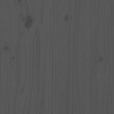 vidaXL Cadre de lit Gris Bois de pin massif 150x200 cm Très grand