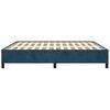 vidaXL Cadre de lit sans matelas bleu fonc&eacute; 180x200 cm velours