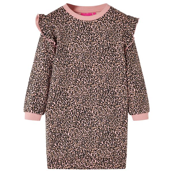 Robe sweatshirt pour enfants rose moyen 104
