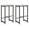 vidaXL Tabouret de bar 2 pc Ch&ecirc;ne Sonoma 40 x 32 x 74 cm