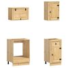vidaXL Armoire avec tiroir SKI 8 pcs Brun Miel Bois de pin massif