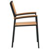 vidaXL Chaise de jardin 2 pcs Marron 56 x 57 x 87 cm