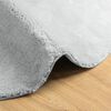 vidaXL Tapis HUARTE &agrave; poils courts doux et lavable gris &Oslash; 100 cm