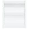 vidaXL Porte d'armoire &agrave; persiennes blanc 69x59,4cm bois de pin massif