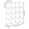 vidaXL Cubes de rangement 12 pcs Transparent PP