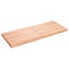 vidaXL Dessus de table bois massif trait&eacute; bordure assortie