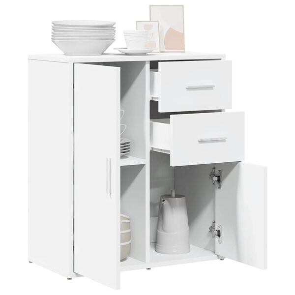 vidaXL Buffet blanc 60x31x70 cm bois d'ingénierie