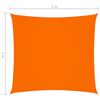 vidaXL Voile de parasol tissu oxford carr&eacute; 5x5 m orange