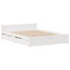 vidaXL Cadre de lit sans matelas blanc 140x200 cm bois de pin massif