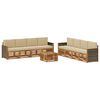vidaXL Ensembles de canap&eacute;s avec coussin 9 pcs Bois d'Acacia Massif