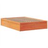 vidaXL Cadre de lit sans matelas cire marron 140x190cm bois pin massif