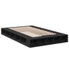 vidaXL Cadre de lit sans matelas noir 135x190 cm