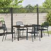 vidaXL Ensemble de salle &agrave; manger pour jardin 5 pcs Anthracite