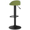 vidaXL Tabouret de bar Vert clair Velours