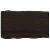 vidaXL Dessus de table bois ch&ecirc;ne massif trait&eacute; bordure assortie