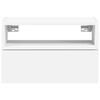 vidaXL Tables de chevet murales 2 pcs blanc 45x26x28,5 cm