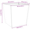 vidaXL Jardini&egrave;res 2 pcs 50x50x50 cm acier inoxydable