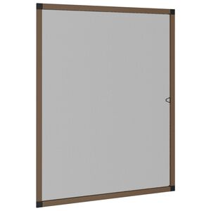 vidaXL Moustiquaire pour fen&ecirc;tres Marron 80x100 cm