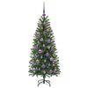 vidaXL Sapin de Noël artificiel avec 150 LED Vert 120 cm PE et PVC