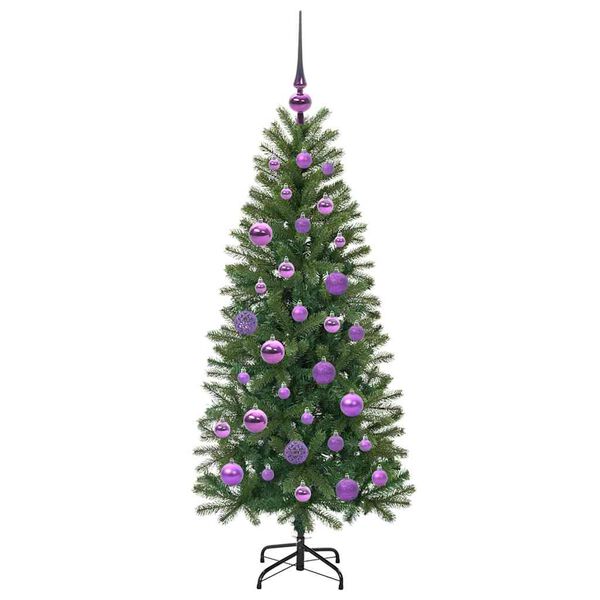 vidaXL Sapin de Noël artificiel avec 150 LED Vert 120 cm PE et PVC