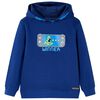 Sweatshirt à capuche pour enfants bleu foncé 92