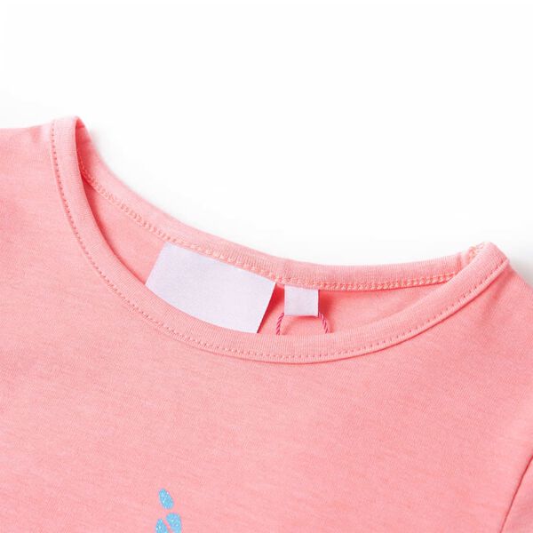 T-shirt pour enfants rose vif 116