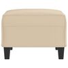 vidaXL Repose-pied Cr&egrave;me 70x55x41 cm Tissu microfibre