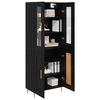 vidaXL Haut Armoire 2 pcs Ch&ecirc;ne noir Bois d'ing&eacute;nierie