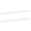 vidaXL &Eacute;tag&egrave;res &agrave; rebord pour cadre photo 2 pcs Blanc 60x9x3 cm MDF