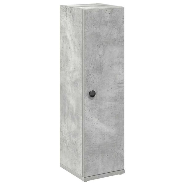 vidaXL Meuble de salle de bain avec porte-rouleau gris b&eacute;ton