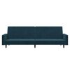 vidaXL Canap&eacute;-lit &agrave; 2 places Bleu Velours