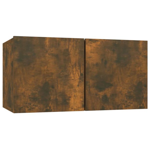 vidaXL Ensemble de meubles TV 6 pcs Chêne fumé Bois d'ingénierie