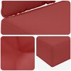 vidaXL Coussin de canap&eacute; d'ext&eacute;rieur 2 pcs Bordeaux Polyester