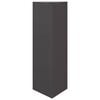 vidaXL Jardini&egrave;re noir triangulaire 30x26x75 cm acier