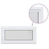 vidaXL Couleur int&eacute;rieure de la fen&ecirc;tre de sous-sol blanche RISOR