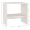 vidaXL Table de chevet Blanc 40x30,5x40 cm Bois de pin massif