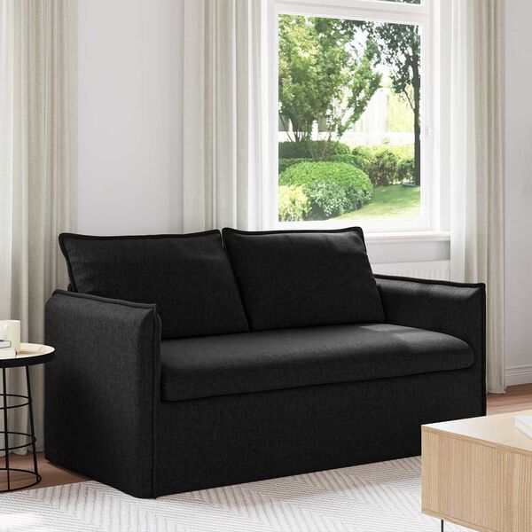 vidaXL Canap&eacute; Noir Dimensions globales: 156 x 82 x 85 cm (l x P x H)