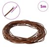 vidaXL Corde en Cuir Marron Clair Ø1,5 mm x 5 m Cuir