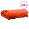 vidaXL B&acirc;che 650g / m&sup2; Orange 1 x 2,5 m Toile avec rev&ecirc;tement en PVC