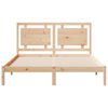 vidaXL Cadre de lit extra long sans matelas 160x210 cm bois massif