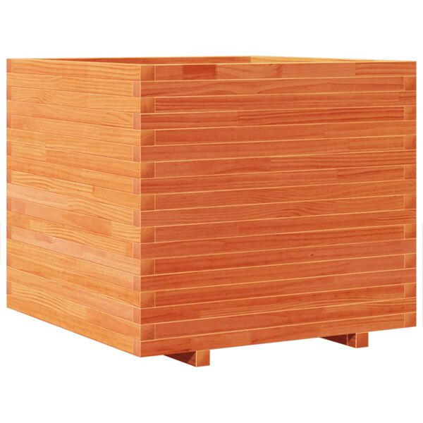 vidaXL Jardini&egrave;re cire marron 80x80x72 cm bois de pin massif