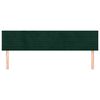 vidaXL T&ecirc;tes de lit Vert fonc&eacute; 180x5x78/88 cm Velours