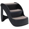 vidaXL Escalier pliable &agrave; 3 marches pour chiens Noir