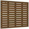 vidaXL T&ecirc;te de lit murale Marron miel 126x3x91,5 cm Bois massif de pin