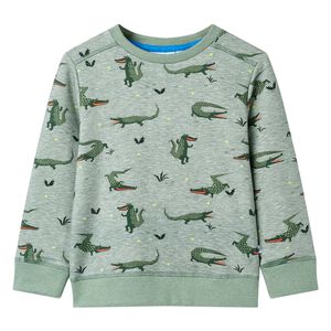 Sweatshirt pour enfants m&eacute;lange kaki clair 92