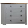 vidaXL Armoire lat&eacute;rale Gris 80x40x73 cm Pin Assortiment Panama