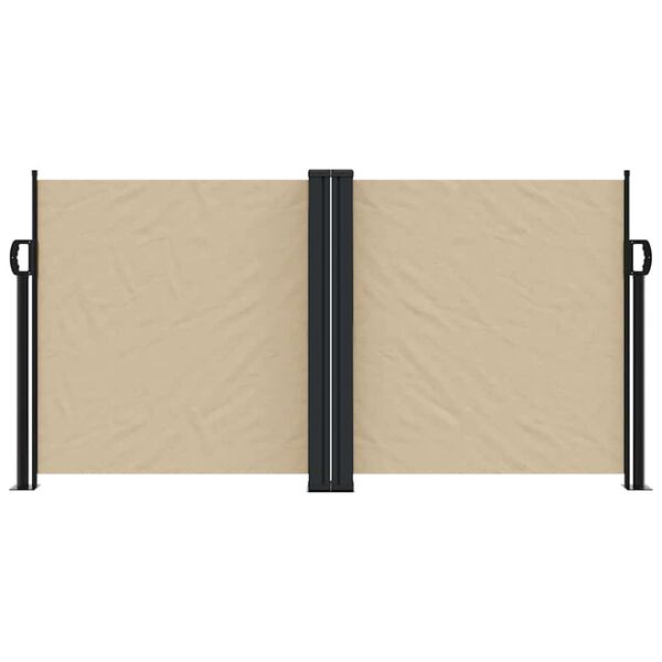 vidaXL Auvent lat&eacute;ral r&eacute;tractable beige 120x1000 cm